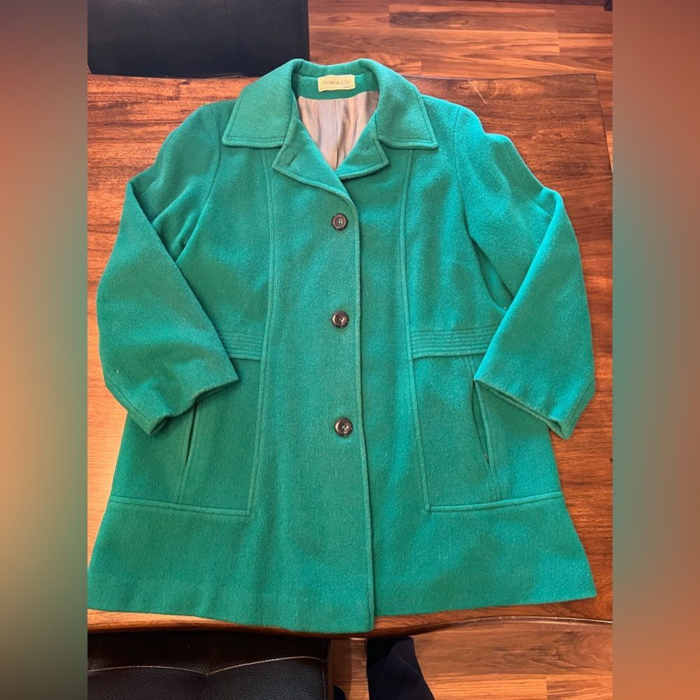 Woman’s Vintage Wool Herman Kay Jacket Coat Size Medium